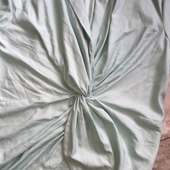 BYRON BYRON LARS MINT TWIST FRONT DRESS SHIRT SIZE 16 EUC - Picture 4 of 11